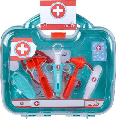 Set doktoreshë Simba Large Doctor Case, 10 pjesë, nga 3 vjeç, shumëngjyrësh