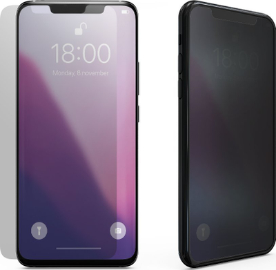 Xham mbrojtës Privacy për Samsung Galaxy S23 FE 5G, tempered glass, me kornizë të zezë