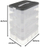 Kuti për rregullim Kruzzel Block Box 25757, 3 kate, 22L, transparente