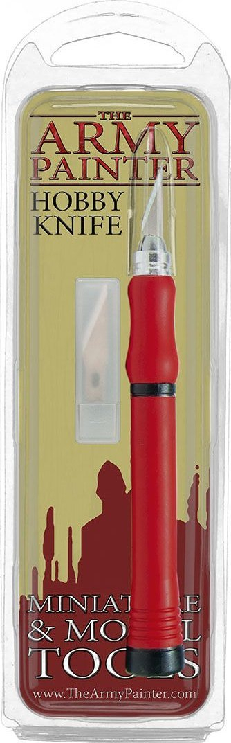 Thikë hobi Army Painter Hobby Knife për miniatura, me tehe rezervë, gri
