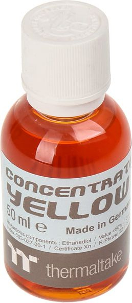 Lëng ftohës Thermaltake Premium Concentrate Yellow, 4x50ml, për ftohje me ujë PC, i verdhë
