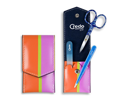 Set manikyri Credo Solingen, 3 pjesësh, kaltër