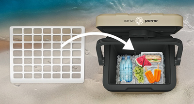 Frigorifer turistik Peme Essential 27, 23L, termoelektrik, Sand Storm