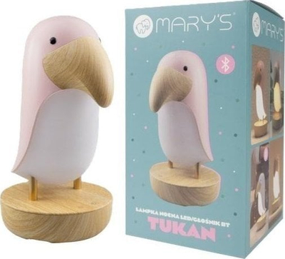 Dritë nate Marys Pink Toucan me bokës Bluetooth, rozë