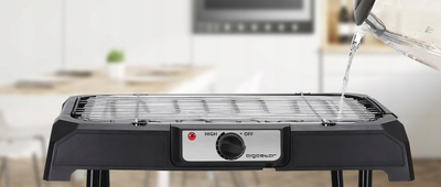 Grill elektrik Aigostar Lava Pro, 2000W, me këmbë që hiqen, i zi