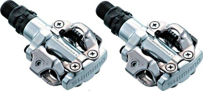 Pedale biçiklete Shimano M520 SPD, MTB, ngjyrë argjendi