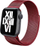 Rrip çeliku inox për Apple Watch, 38/40/41 mm, mbyllje me magnet, i kuq