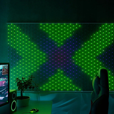 Panel LED dekorativ Twinkly Matrix HD, 480 LED RGB, 1m x 1m, shumëngjyrësh