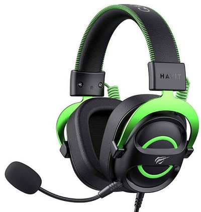 Kufje gaming Havit H2002E, 3.5mm, me mikrofon, jeshile