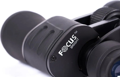 Binoklla Focus Bright 12x50, zmadhim 12x, lente 50 mm, të zinj