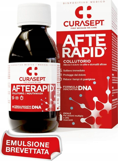 Shpëlarës goje Curasept AFTE Rapid, 125ml, pa alkool
