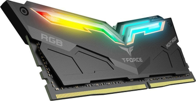 Memorie TeamGroup T-Force Night Hawk RGB Gen2, DDR4, 16 GB, 4000 MHz, CL18, TF14D416G4000HC18JDC01