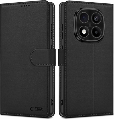 Këllëf portofol Futera për Xiaomi Redmi Note 14 Pro 5G, lëkurë eco, mbyllje me magnet, i zi