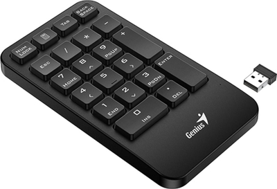 Tastierë numerike Genius NumPad 1000, wireless 2.4GHz, USB, e zezë