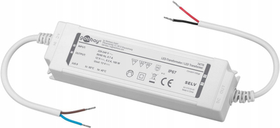 Transformator LED Goobay 12 V DC, 100 W, IP67, gri