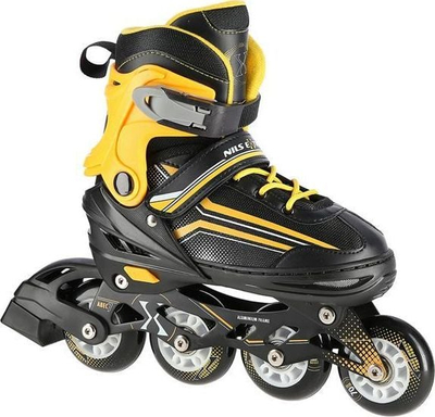Patina 2 në 1 Nils Extreme NH18190, masë e rregullueshme 39-43, shasi alumini, e zezë