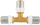 Tee reduktuese Herz PEX 32x16x32, press TH, metalik