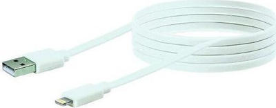 Kabllo USB Schwaiger LKF200L532, USB A me Lightning, 2 m, e bardhë