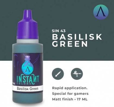 Bojë akrilike Instant Colors Basilisk Green, mat, 17ml, jeshile