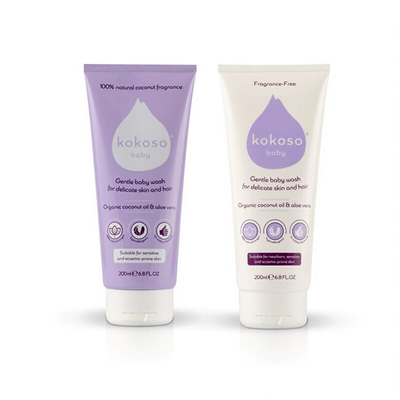 Xhel dushi për bebe Kokoso Baby, pa parfum, 200 ml