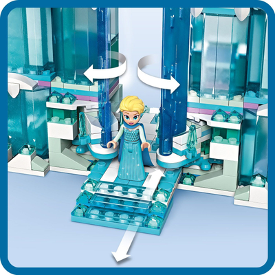 Lodër me tulla Disney Frozen Elsa Ice Palace, kështjellë akulli, për kalamaj, shumëngjyrëshe