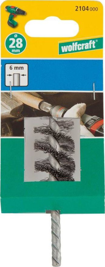 Цилиндрична четка Волфкрафт 2104000, 28 mm, челична жица