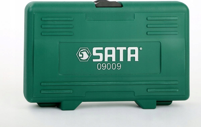 Сет ударни глави SATA, 1/2", 12 делови, црн