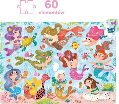 Puzzle magjik CzuCzu Mermaids, 60 pjesë, shumëngjyrësh