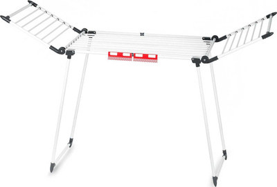 Tharëse rrobash teleskopike XXXL, 27m, metal, e bardhë