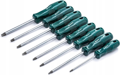 Set kaçavidash Torx SATA, 8 pjesë, T8 T40