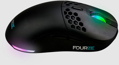 Гејминг глушец FOURZE GM900, амбидекстрален, без кабел, црн со RGB