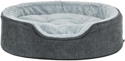 Shtrat ortopedik për qen Trixie Vital Lino Soft, memory foam, i hirët i errët