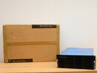 Kuti serveri Inter-Tech IPC Storage 4U-4724, rack 4U, 24x hot swap, e zezë
