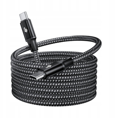 Kabllo USB TB magnetik USB C në USB C, 1m, 60W, i zi
