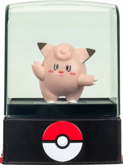 Figurë aksion Pokemon Jazwares Clefairy W13, me kuti mbrojtëse, rozë