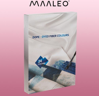 Set bojë tekstili Maaleo 22948, 24 ngjyra, 24x180ml, shumëngjyrësh