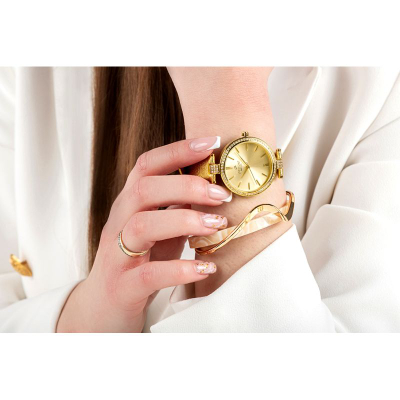 Рачен часовник за жени Giewont Sapphire Gold GW9890-A3, 34mm, аналоген, златен