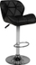 Karrige bari Activeshop M01, lartësi e rregullueshme, sedilje quilted, e zezë