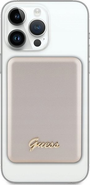 Powerbank wireless Guess GUPBM3ALGSGD, 3000mAh, 5W MagSafe, gold metalik