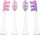 Kokë furçe sonike Vitammy Aurum Rose, set 4 copë, e bardhë