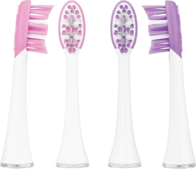 Kokë furçe sonike Vitammy Aurum Rose, set 4 copë, e bardhë