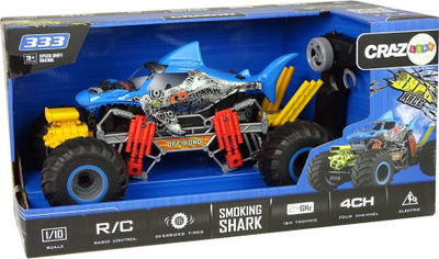 Makinë lodër me telekomandë Import leantoys Auto Terrain Shark, 2.4GHz, e kaltër