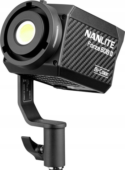 Dritë studio LED Nanlite Forza 60B II, bi-color, me kontroll nga telefoni me Bluetooth, e zezë