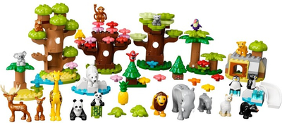 Set lodër LEGO® DUPLO® 10975 Wild animals of the world, 143 pjesë