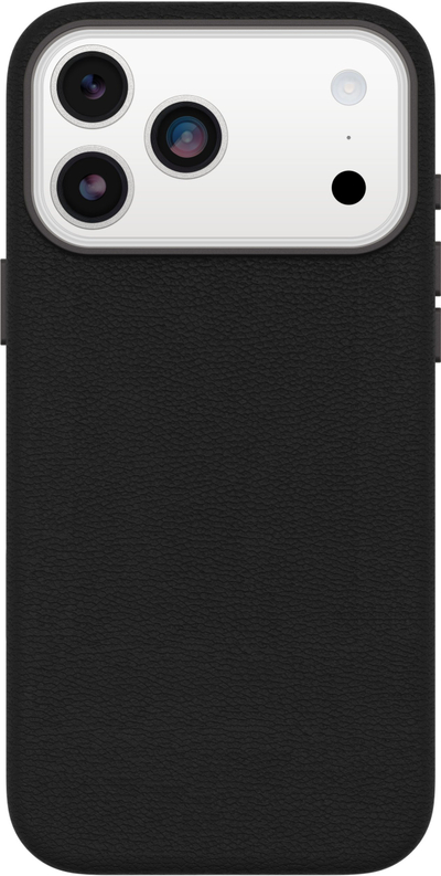 Kapak telefoni OtterBox Symmetry Cactus Leather Camera Control për iPhone 17 Pro Max, MagSafe, i zi