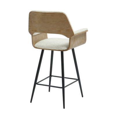 Stol bari Clipp 57,5x53x98Hcm (HM9987.02), zezë