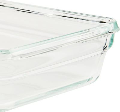 Enë ruajtëse Emsa Clip&amp;Close Glass, 1.3L, qelq, e kuqe