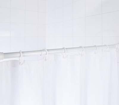 Shufër teleskopike për perde dushi RIDDER 55101, 70-115 cm, e bardhë