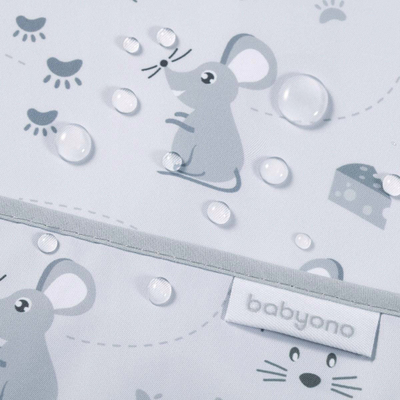 Babero Babyono Waterproof Bib, me rakun, për kalamoj 2-4 vjeç
