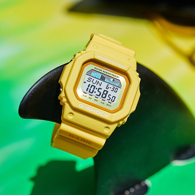 Orë digjitale Casio G-Shock G-LIDE GLX-5600RT-9ER (377), e verdhë
